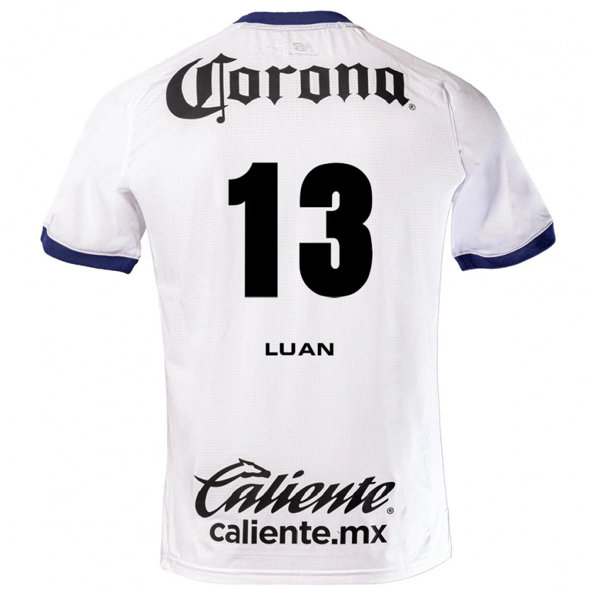 Danxen Hombre Camiseta Luan Garcia Teixeira #13 Blanco Azul Negro 2ª Equipación 2026/27 La Camisa