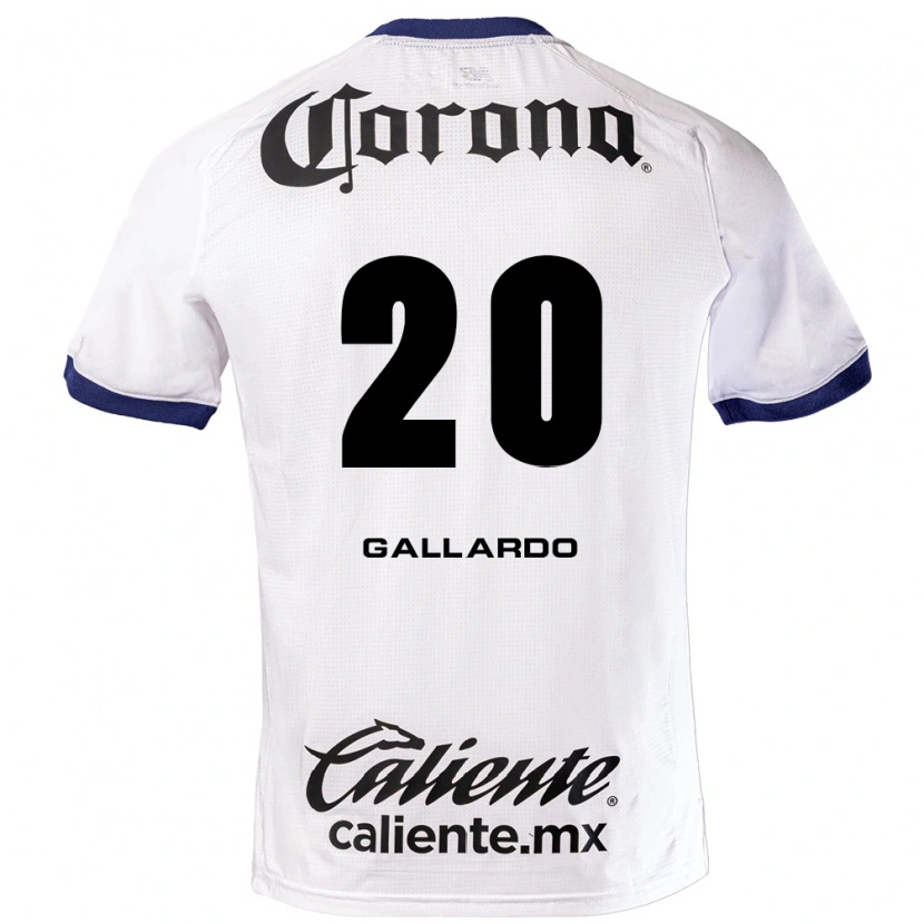 Danxen Hombre Camiseta Jesús Gallardo #20 Blanco Azul Negro 2ª Equipación 2026/27 La Camisa