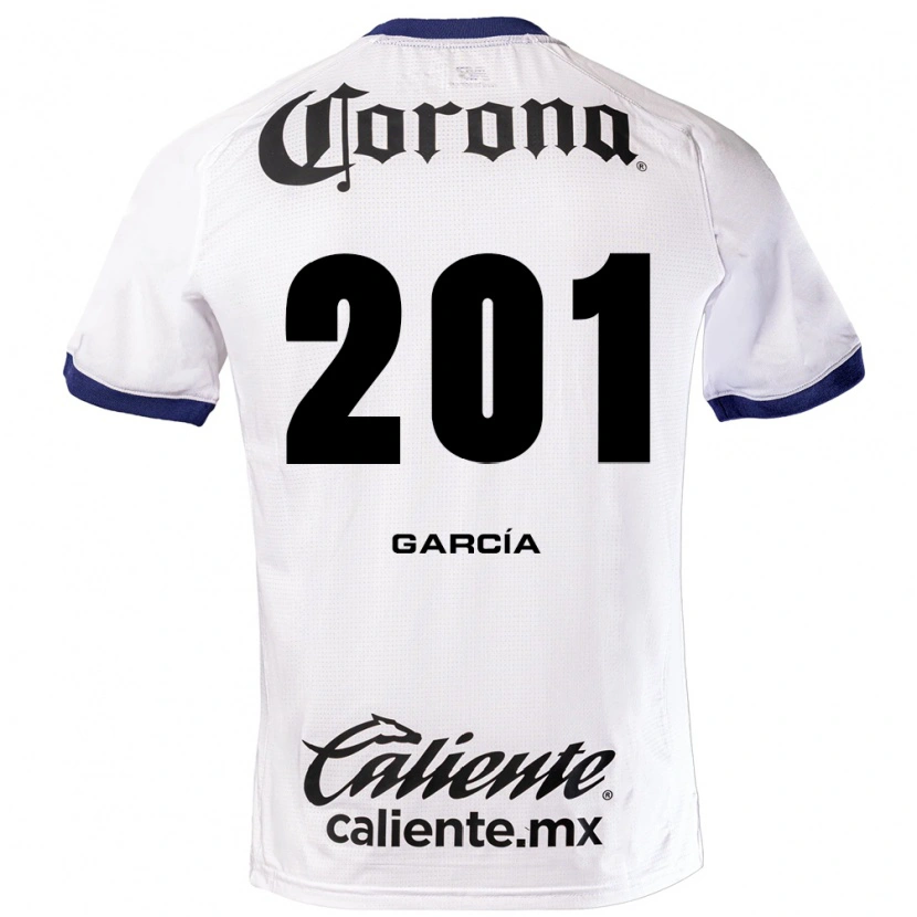 Danxen Hombre Camiseta Eros García #201 Blanco Azul Negro 2ª Equipación 2026/27 La Camisa