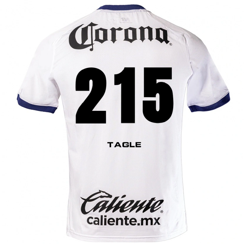 Danxen Hombre Camiseta Alessandro Tagle #215 Blanco Azul Negro 2ª Equipación 2026/27 La Camisa