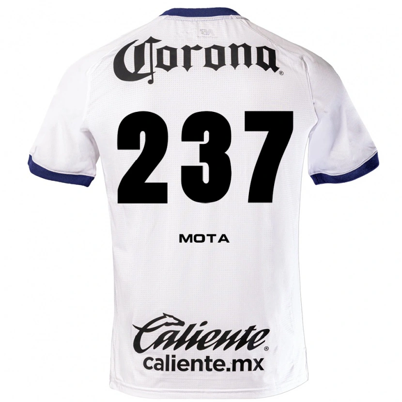 Danxen Hombre Camiseta Diego Mota #237 Blanco Azul Negro 2ª Equipación 2026/27 La Camisa