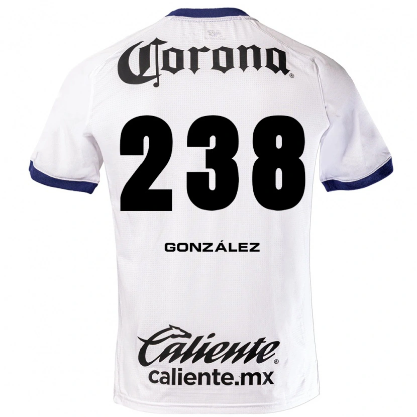 Danxen Hombre Camiseta Geovani González #238 Blanco Azul Negro 2ª Equipación 2026/27 La Camisa