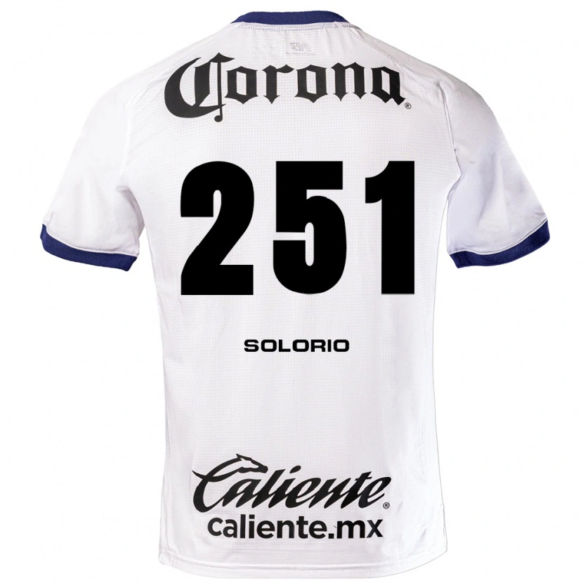 Danxen Hombre Camiseta Marco Solorio #251 Blanco Azul Negro 2ª Equipación 2026/27 La Camisa
