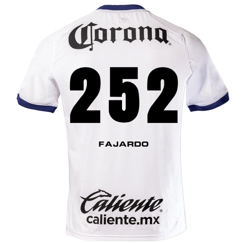 Danxen Hombre Camiseta Rafael Fajardo #252 Blanco Azul Negro 2ª Equipación 2026/27 La Camisa