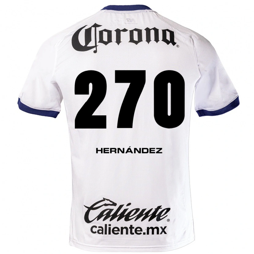 Danxen Hombre Camiseta Alberto Hernández #270 Blanco Azul Negro 2ª Equipación 2026/27 La Camisa