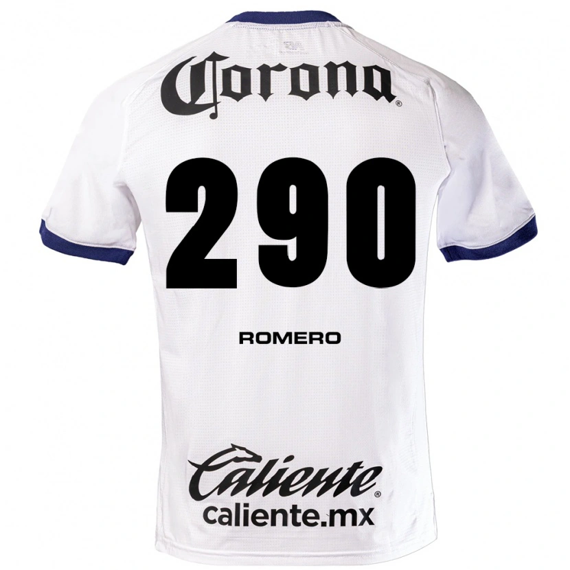 Danxen Hombre Camiseta Marvin Romero #290 Blanco Azul Negro 2ª Equipación 2026/27 La Camisa