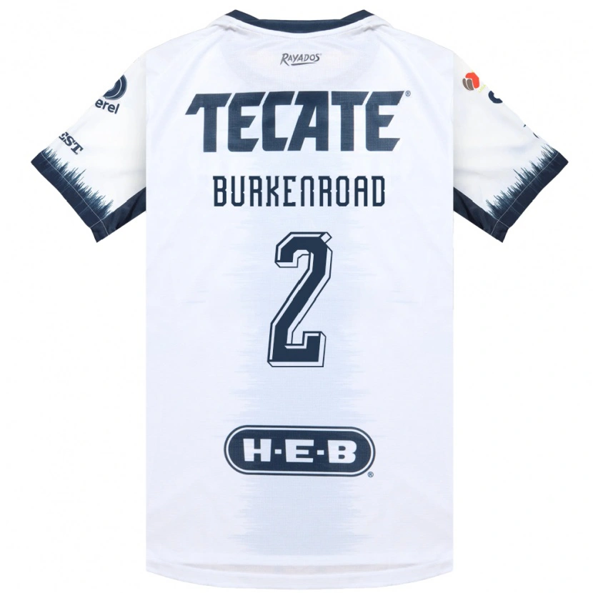 Danxen Hombre Camiseta Christina Burkenroad #2 Blanco Azul Tinta Rojo 2ª Equipación 2026/27 La Camisa