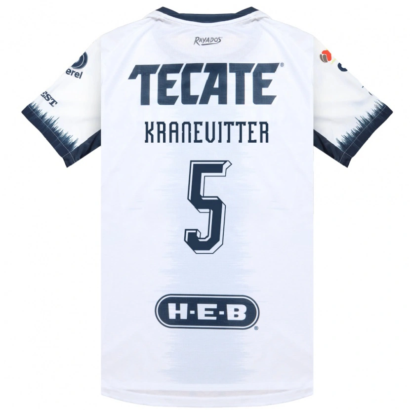 Danxen Hombre Camiseta Matias Kranevitter #5 Blanco Azul Tinta Rojo 2ª Equipación 2026/27 La Camisa
