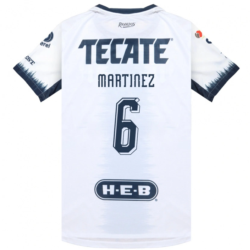 Danxen Hombre Camiseta Alejandra Martinez #6 Blanco Azul Tinta Rojo 2ª Equipación 2026/27 La Camisa