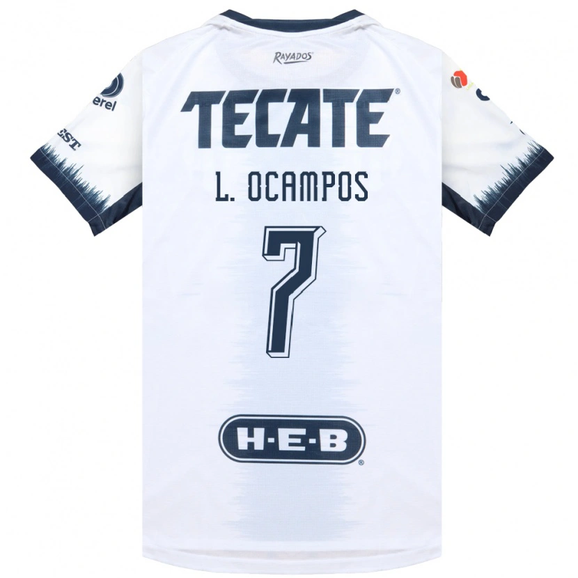 Danxen Hombre Camiseta Lucas Ocampos #7 Blanco Azul Tinta Rojo 2ª Equipación 2026/27 La Camisa