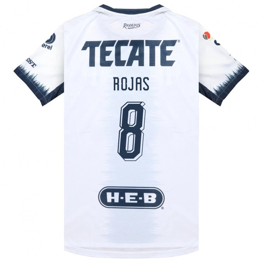 Danxen Hombre Camiseta Joao Rojas #8 Blanco Azul Tinta Rojo 2ª Equipación 2026/27 La Camisa