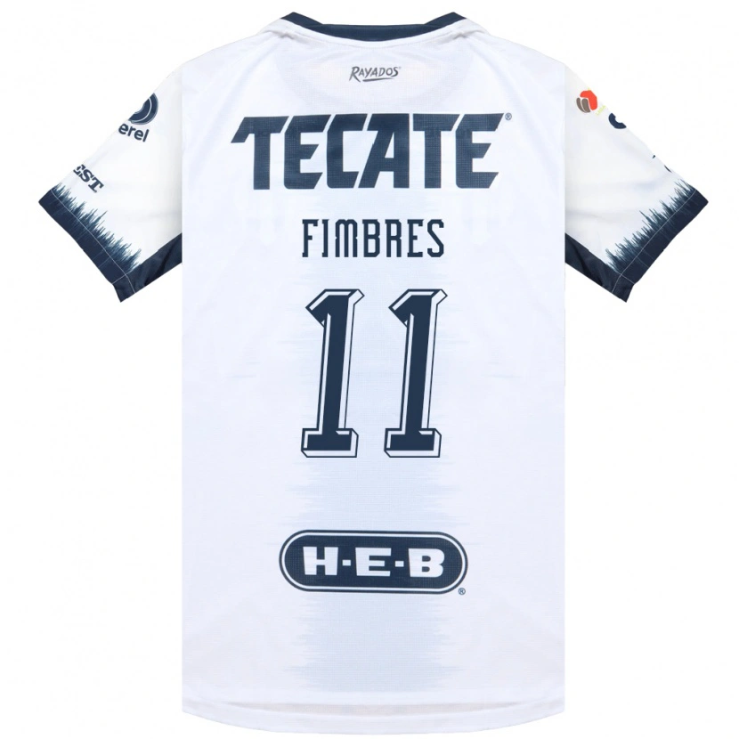 Danxen Hombre Camiseta Iker Fimbres #11 Blanco Azul Tinta Rojo 2ª Equipación 2026/27 La Camisa