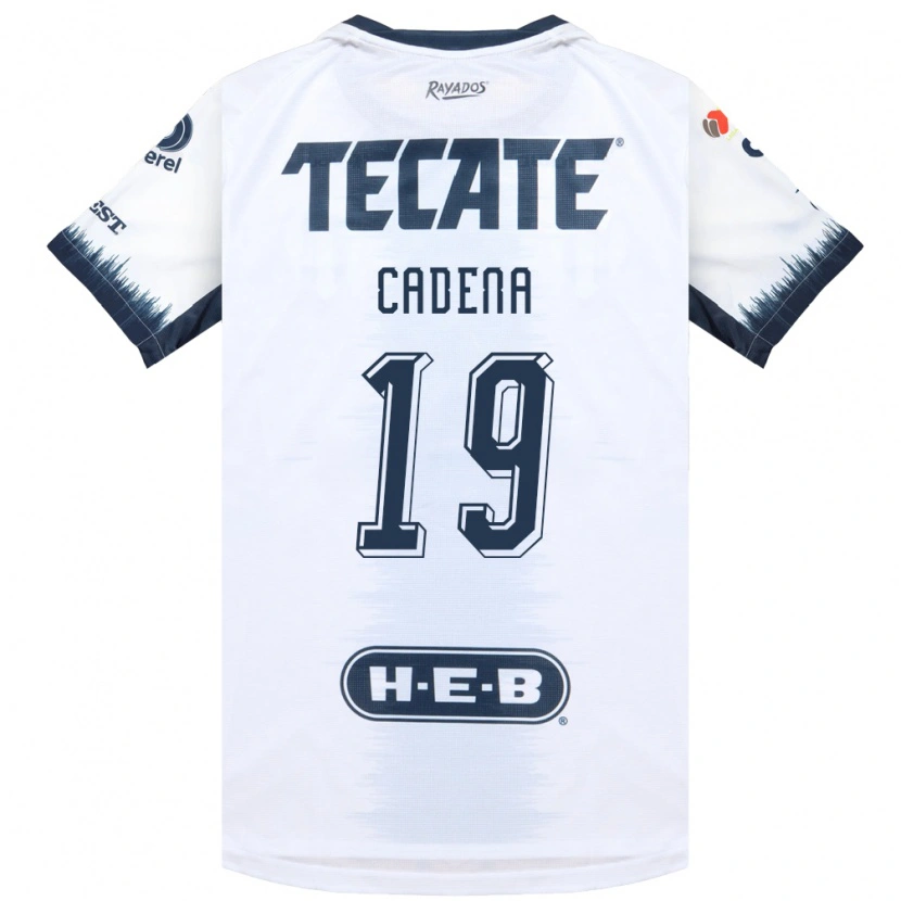 Danxen Hombre Camiseta Mariana Cadena #19 Blanco Azul Tinta Rojo 2ª Equipación 2026/27 La Camisa