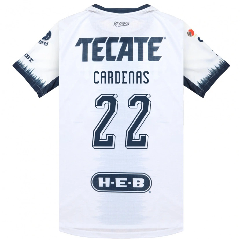 Danxen Hombre Camiseta Luis Cárdenas #22 Blanco Azul Tinta Rojo 2ª Equipación 2026/27 La Camisa