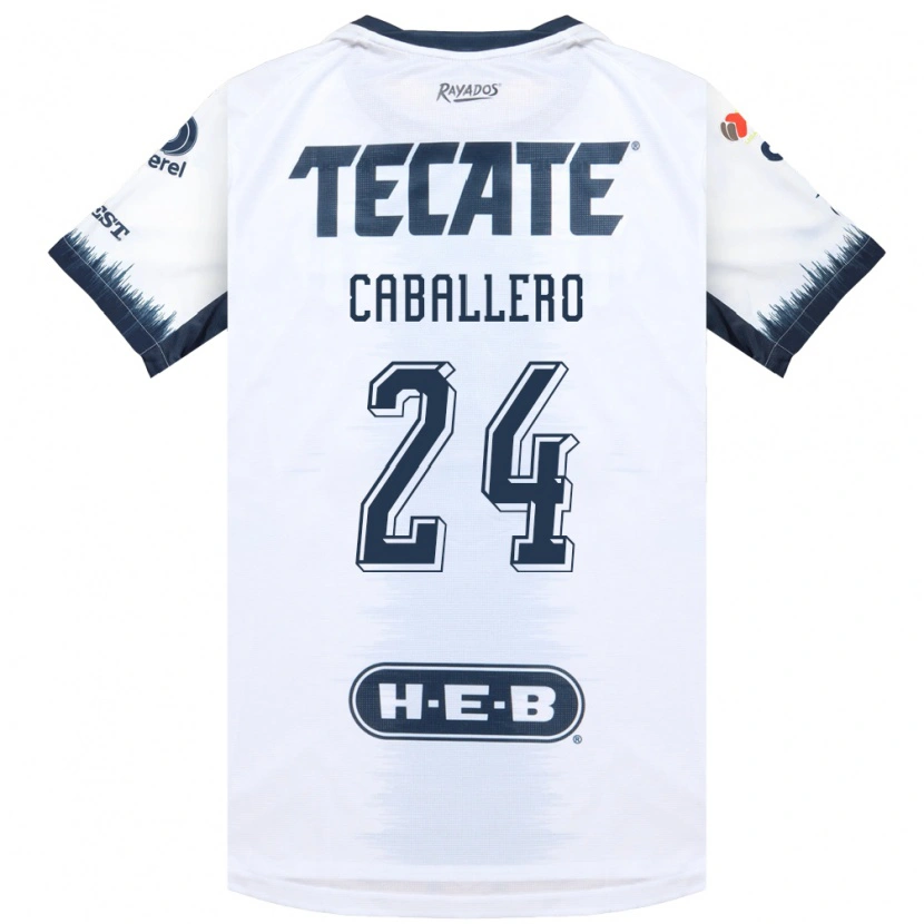 Danxen Hombre Camiseta Mariana Caballero #24 Blanco Azul Tinta Rojo 2ª Equipación 2026/27 La Camisa