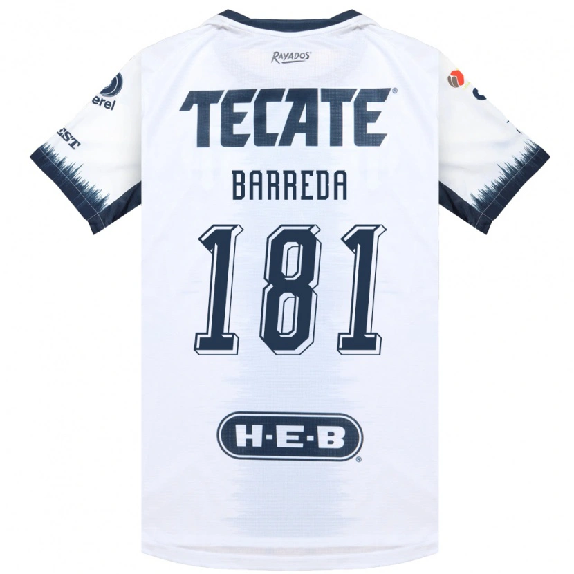 Danxen Hombre Camiseta Dimas Barreda #181 Blanco Azul Tinta Rojo 2ª Equipación 2026/27 La Camisa