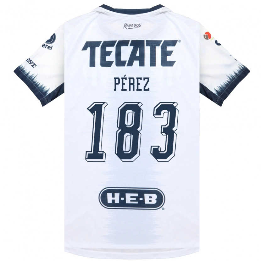 Danxen Hombre Camiseta Santiago Pérez #183 Blanco Azul Tinta Rojo 2ª Equipación 2026/27 La Camisa