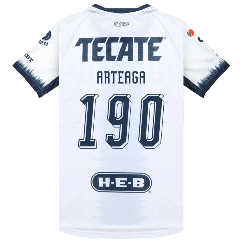 Danxen Hombre Camiseta Diego Arteaga #190 Blanco Azul Tinta Rojo 2ª Equipación 2026/27 La Camisa