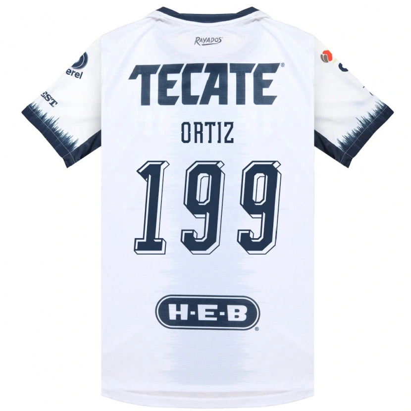 Danxen Hombre Camiseta Luis Ortiz #199 Blanco Azul Tinta Rojo 2ª Equipación 2026/27 La Camisa