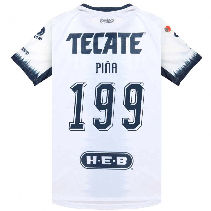 Danxen Hombre Camiseta Ricardo Piña #199 Blanco Azul Tinta Rojo 2ª Equipación 2026/27 La Camisa