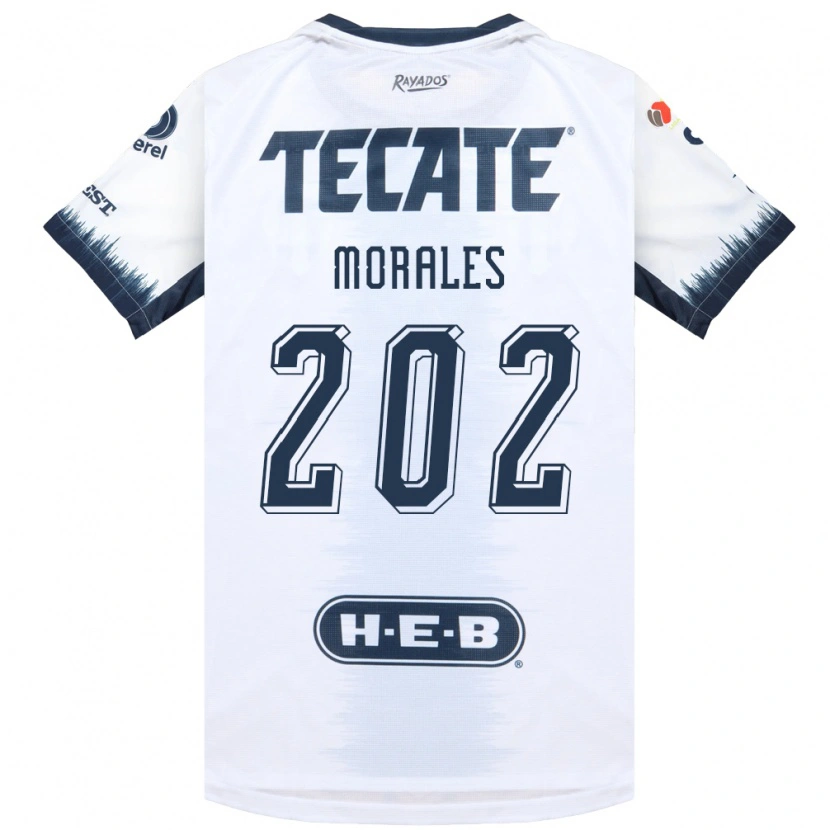 Danxen Hombre Camiseta Alejandro Morales #202 Blanco Azul Tinta Rojo 2ª Equipación 2026/27 La Camisa
