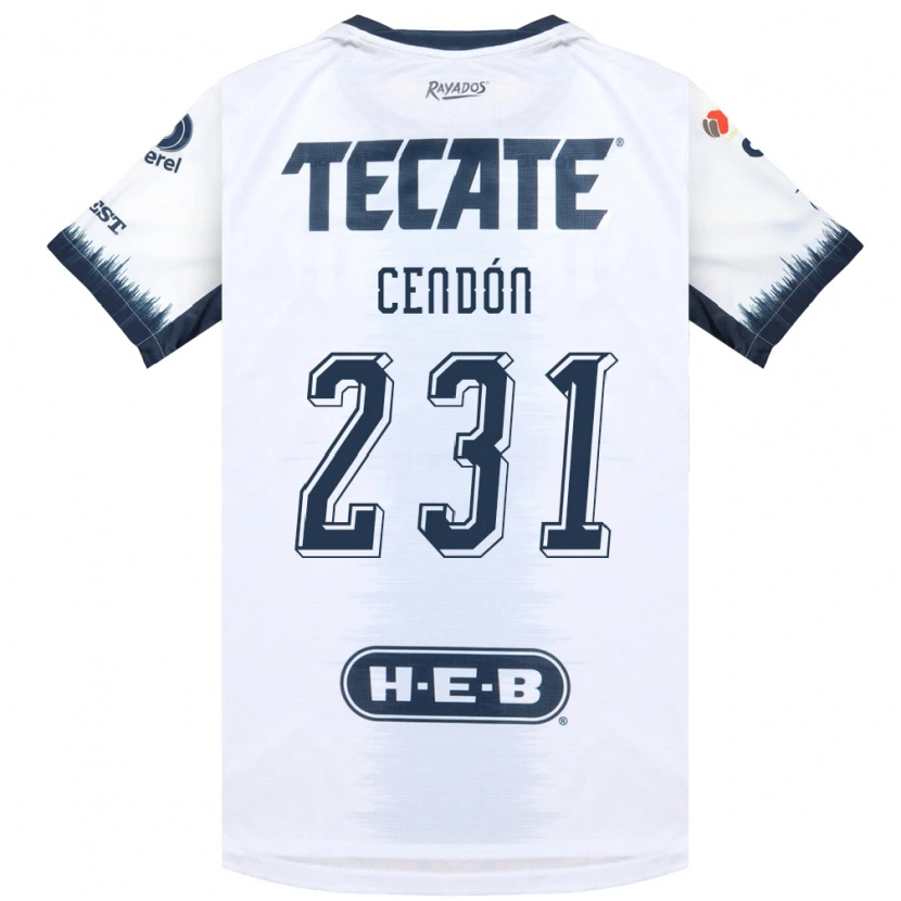 Danxen Hombre Camiseta Maximiliano Cendón #231 Blanco Azul Tinta Rojo 2ª Equipación 2026/27 La Camisa