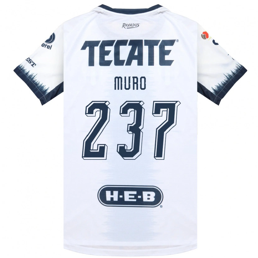 Danxen Hombre Camiseta José Muro #237 Blanco Azul Tinta Rojo 2ª Equipación 2026/27 La Camisa