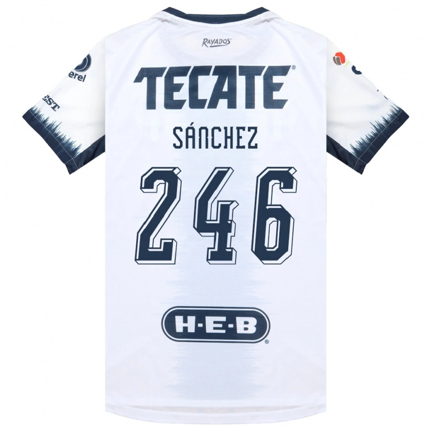 Danxen Hombre Camiseta Diego Sánchez #246 Blanco Azul Tinta Rojo 2ª Equipación 2026/27 La Camisa