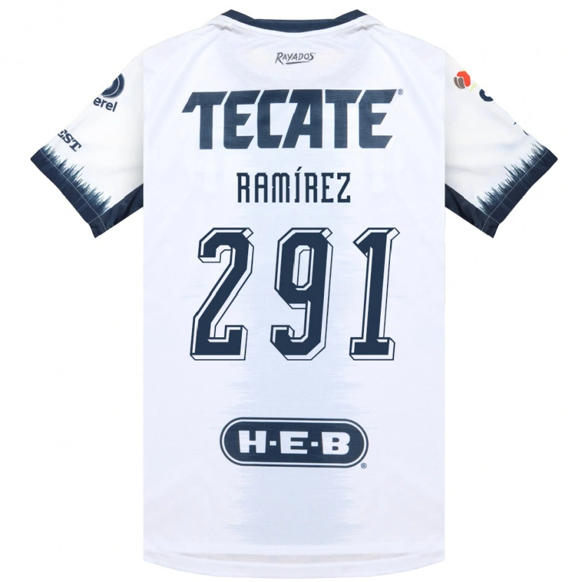 Danxen Hombre Camiseta Fabián Ramírez #291 Blanco Azul Tinta Rojo 2ª Equipación 2026/27 La Camisa