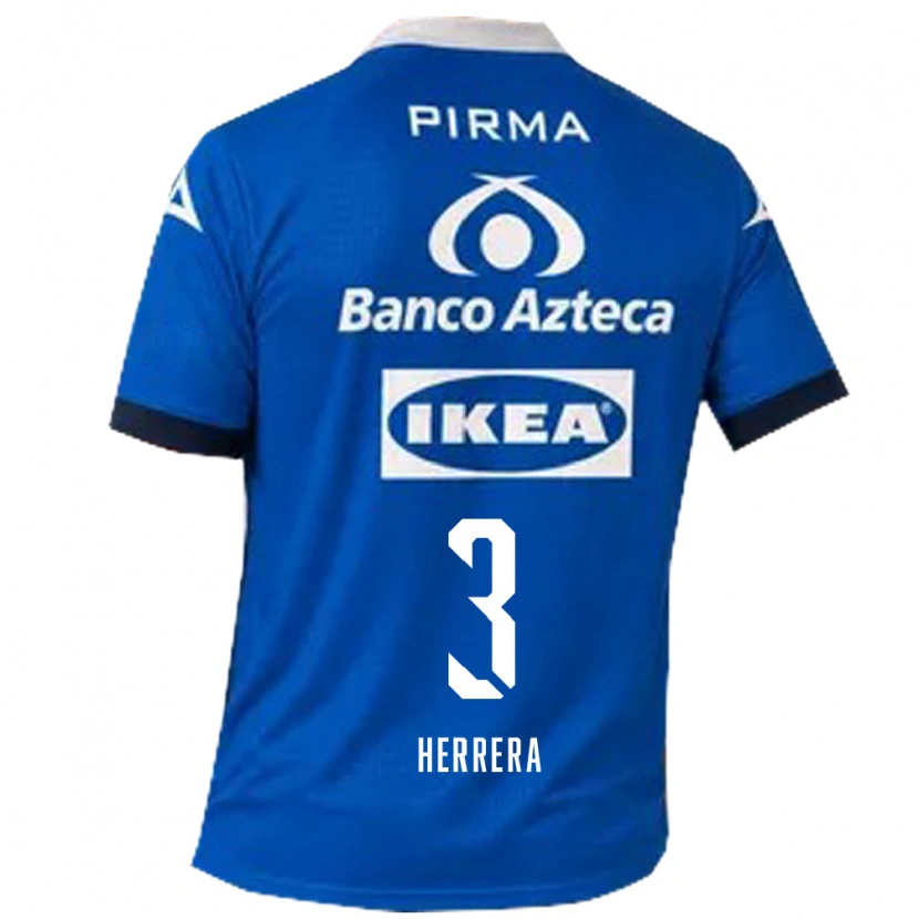 Danxen Hombre Camiseta Alberto Herrera #3 Azul Blanco 2ª Equipación 2026/27 La Camisa