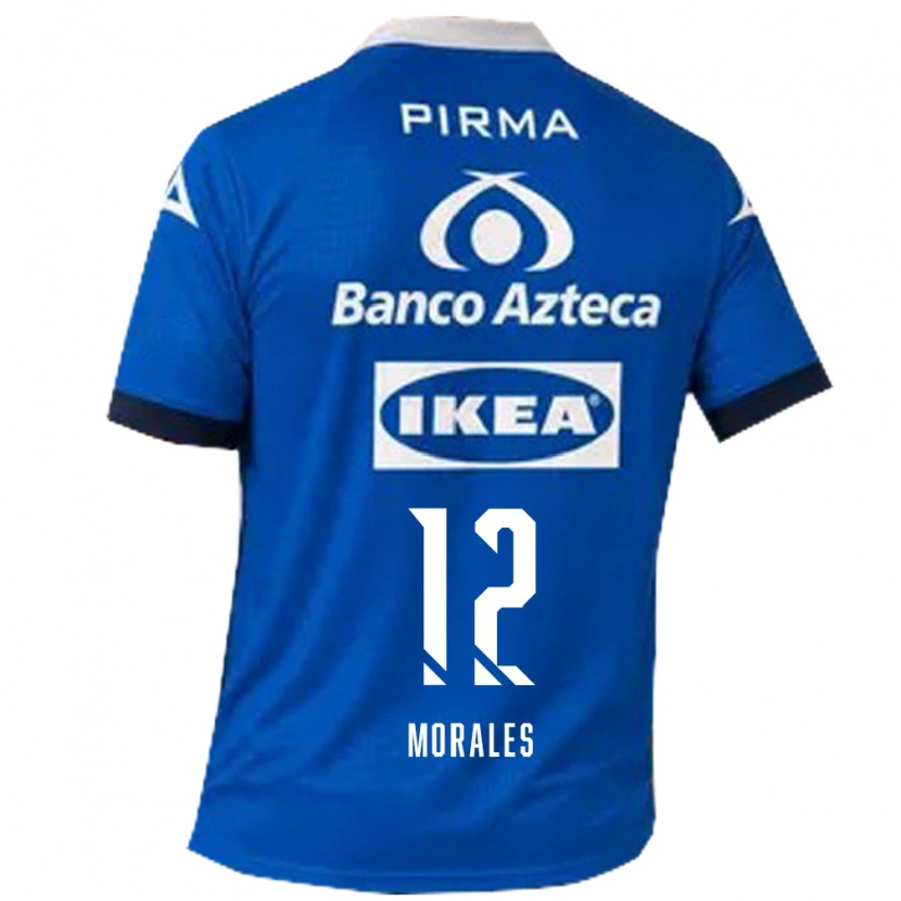 Danxen Hombre Camiseta Karla Morales #12 Azul Blanco 2ª Equipación 2026/27 La Camisa