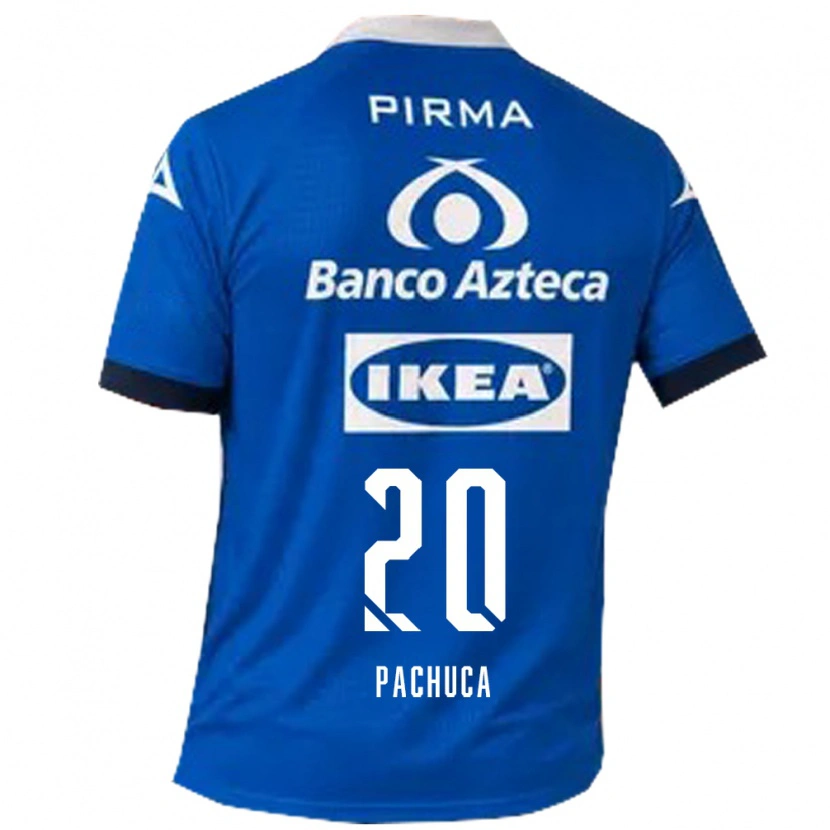 Danxen Hombre Camiseta José Pachuca #20 Azul Blanco 2ª Equipación 2026/27 La Camisa