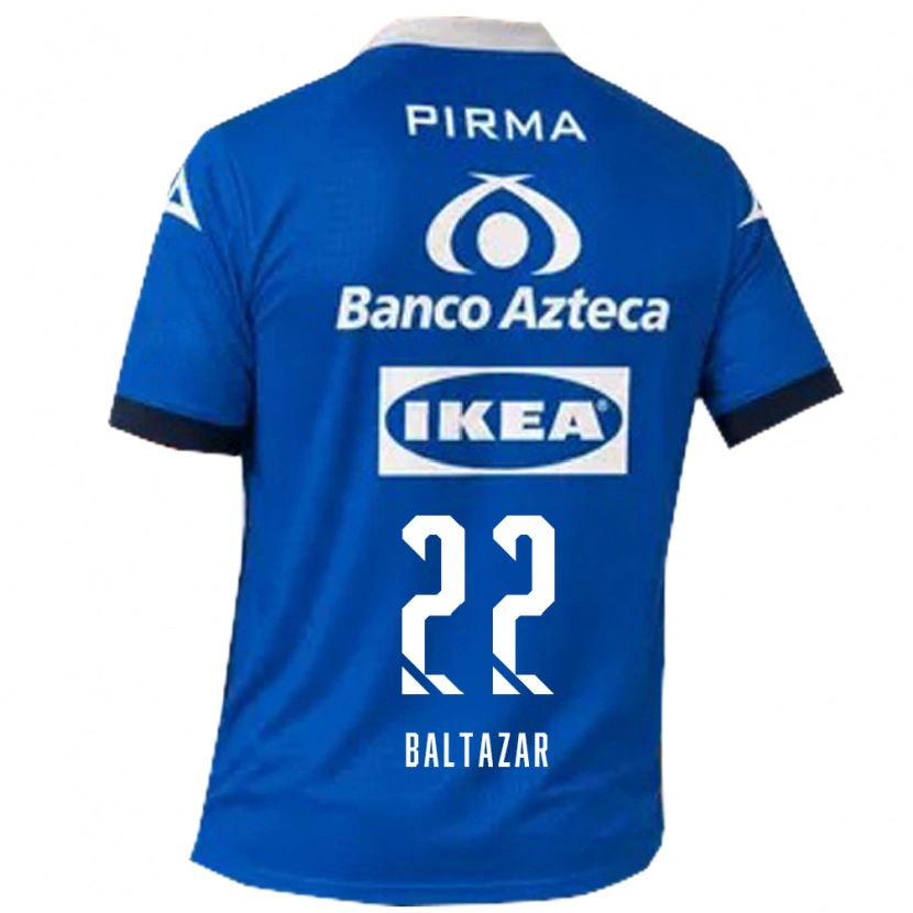 Danxen Hombre Camiseta Carlos Baltazar #22 Azul Blanco 2ª Equipación 2026/27 La Camisa