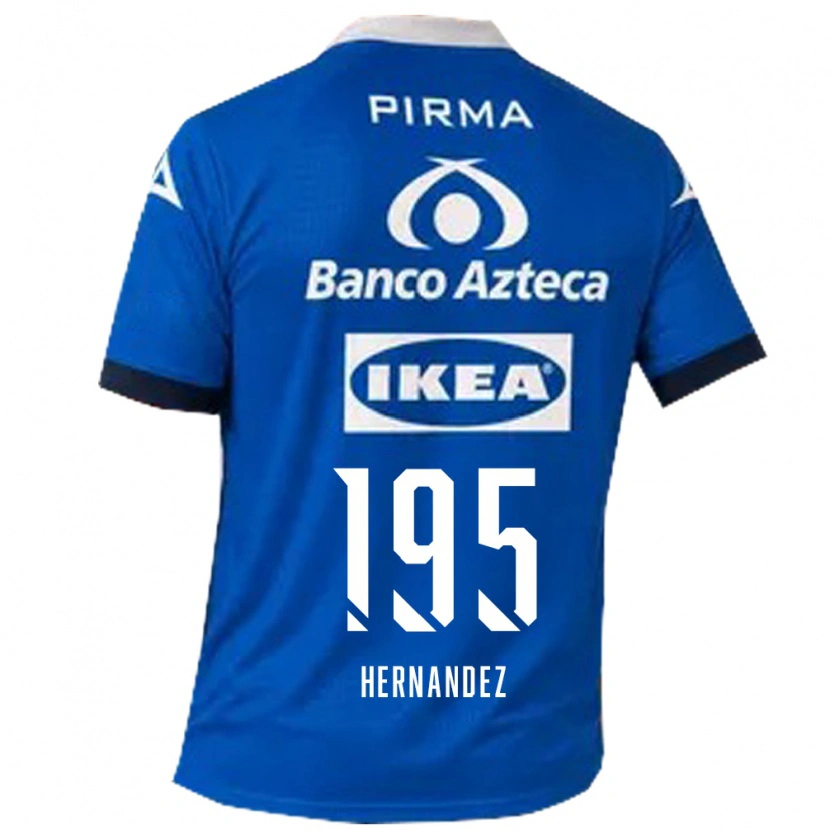 Danxen Hombre Camiseta Daniel Hernández #195 Azul Blanco 2ª Equipación 2026/27 La Camisa