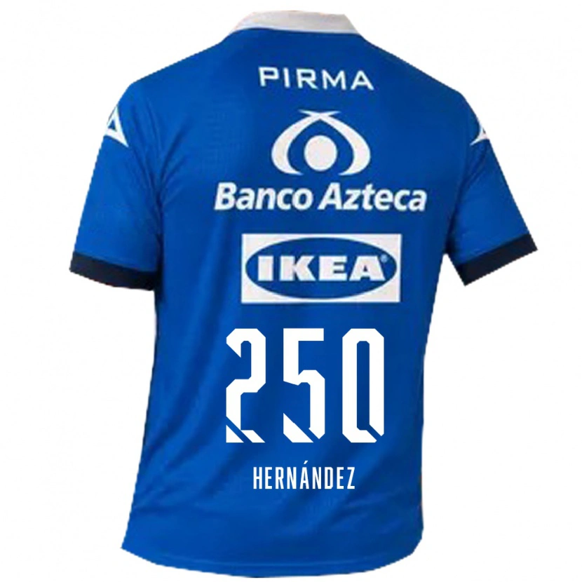 Danxen Hombre Camiseta Arvin Hernández #250 Azul Blanco 2ª Equipación 2026/27 La Camisa