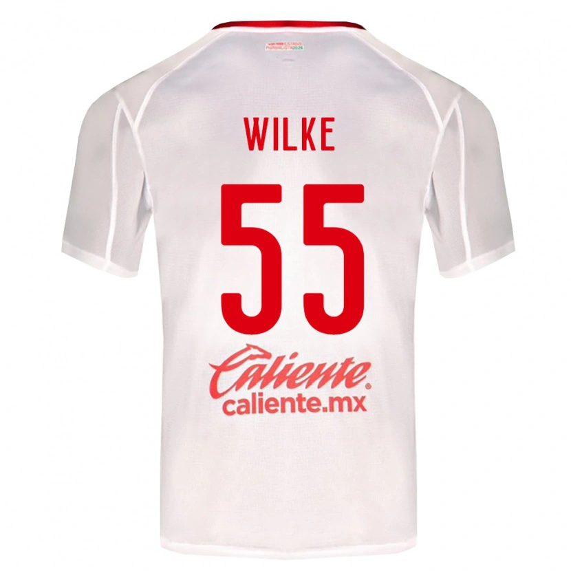 Danxen Hombre Camiseta Teun Wilke #55 Blanco Verde Rojo 2ª Equipación 2026/27 La Camisa