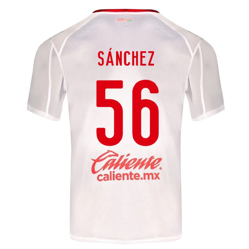 Danxen Hombre Camiseta Benjamín Sánchez #56 Blanco Verde Rojo 2ª Equipación 2026/27 La Camisa