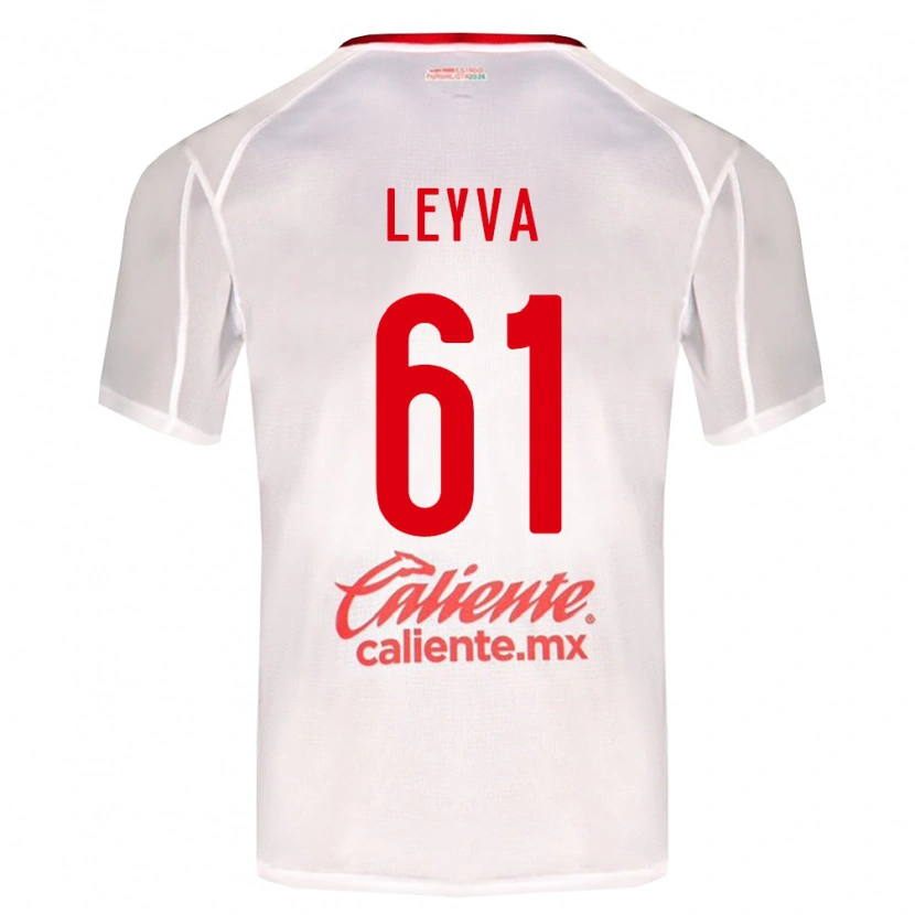 Danxen Hombre Camiseta Axel Leyva #61 Blanco Verde Rojo 2ª Equipación 2026/27 La Camisa