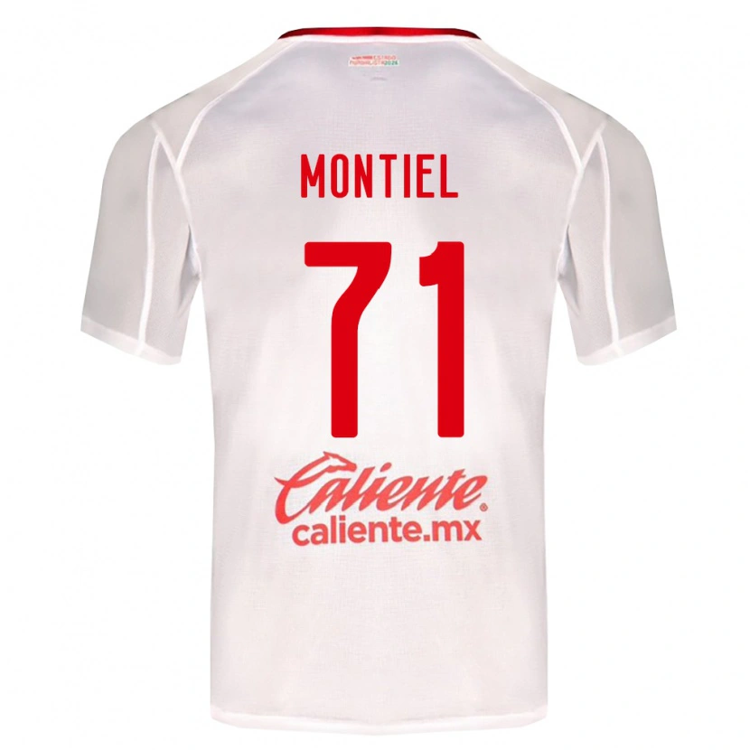 Danxen Hombre Camiseta Erick Montiel #71 Blanco Verde Rojo 2ª Equipación 2026/27 La Camisa
