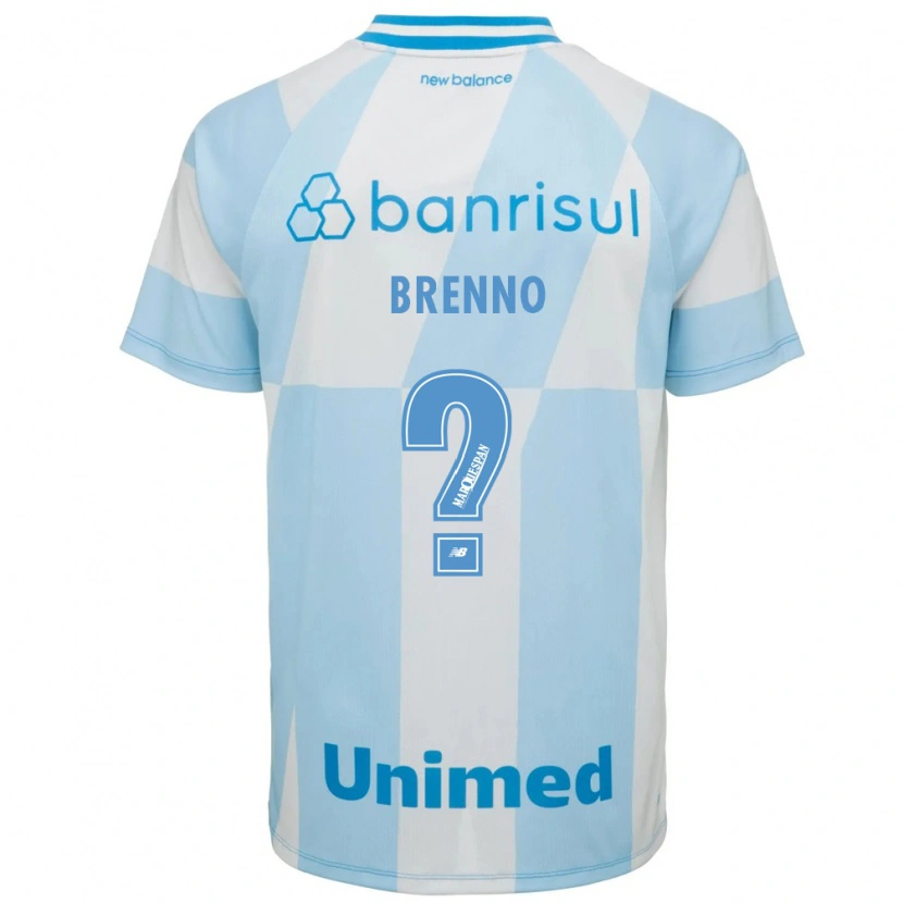 Danxen Hombre Camiseta Brenno #0 Azul Claro Blanco 2ª Equipación 2026/27 La Camisa