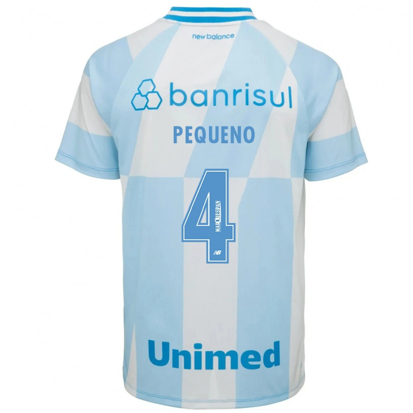 Danxen Hombre Camiseta Paula Renata Marques Pequeno #4 Azul Claro Blanco 2ª Equipación 2026/27 La Camisa