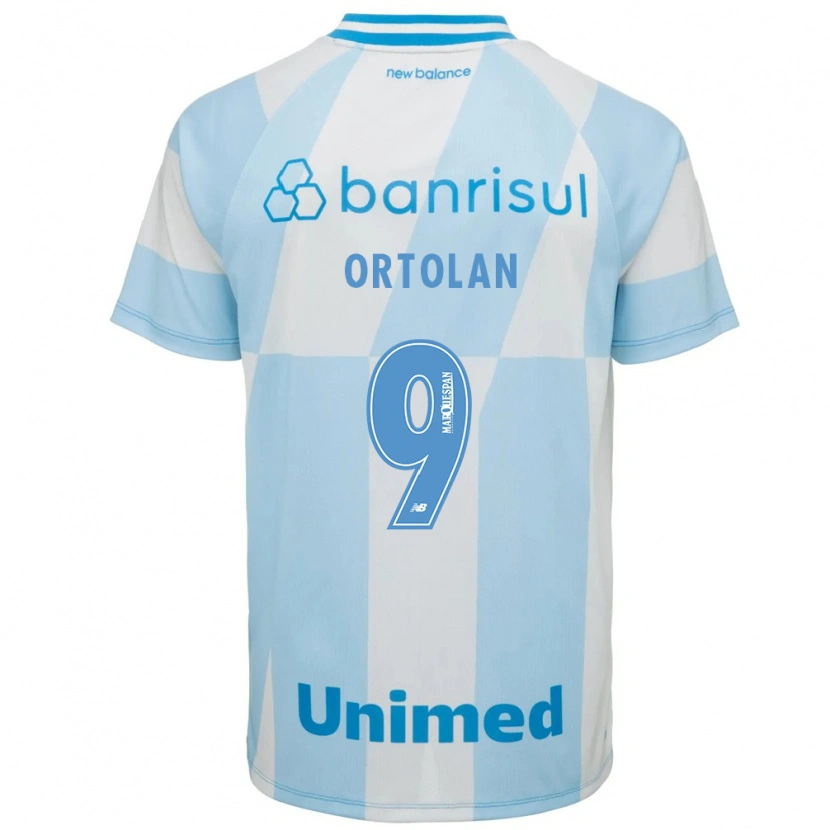 Danxen Hombre Camiseta Dani Ortolan #9 Azul Claro Blanco 2ª Equipación 2026/27 La Camisa
