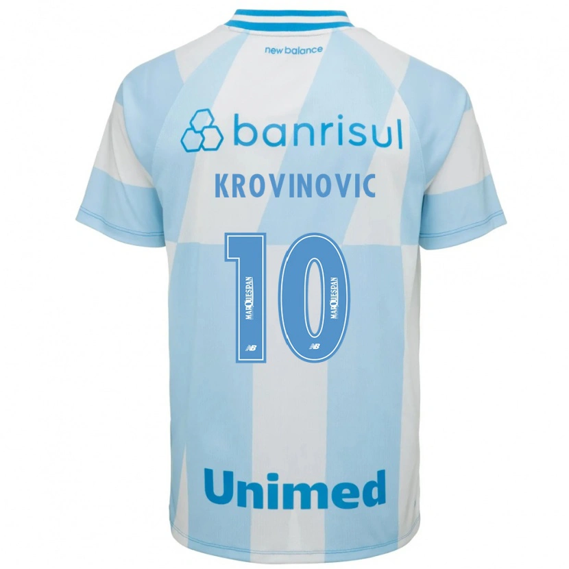Danxen Hombre Camiseta Filip Krovinovic #10 Azul Claro Blanco 2ª Equipación 2026/27 La Camisa