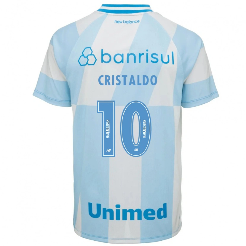 Danxen Hombre Camiseta Franco Cristaldo #10 Azul Claro Blanco 2ª Equipación 2026/27 La Camisa
