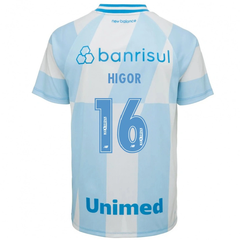 Danxen Hombre Camiseta Higor Sousa E Silva #16 Azul Claro Blanco 2ª Equipación 2026/27 La Camisa