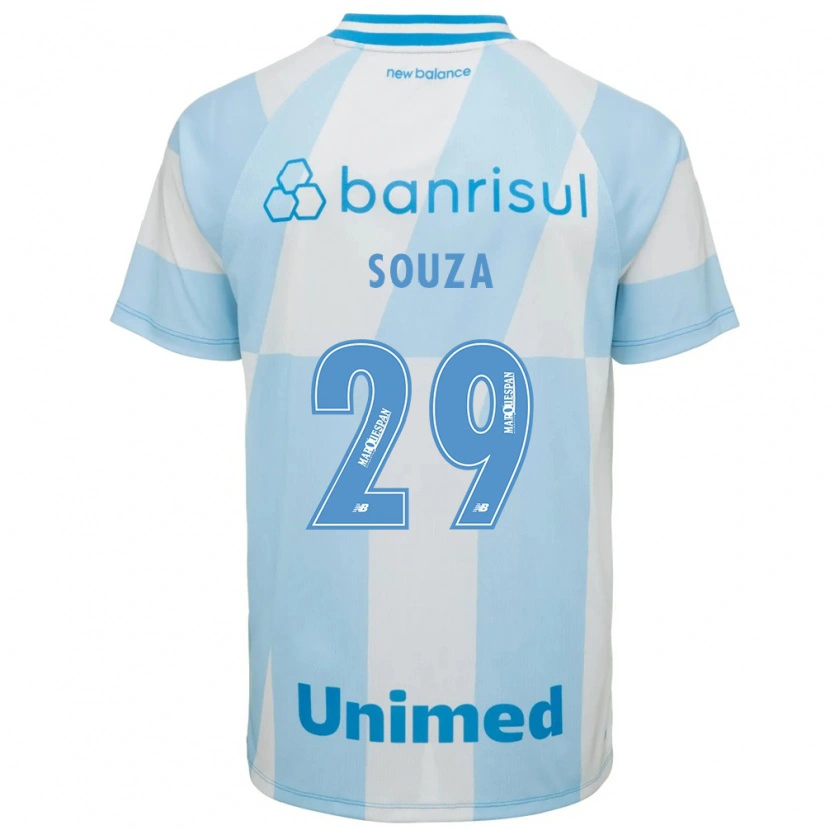Danxen Hombre Camiseta Diego Souza #29 Azul Claro Blanco 2ª Equipación 2026/27 La Camisa