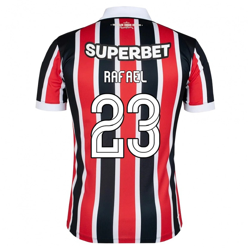 Danxen Hombre Camiseta Rafael Pires Monteiro #23 Rojo Blanco Negro 2ª Equipación 2026/27 La Camisa