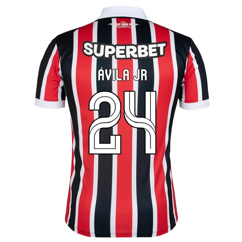 Danxen Hombre Camiseta Marvin Ávila Jr #24 Rojo Blanco Negro 2ª Equipación 2026/27 La Camisa