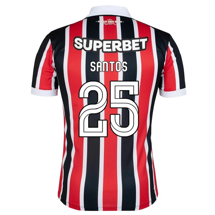 Danxen Hombre Camiseta Mariana Santos #25 Rojo Blanco Negro 2ª Equipación 2026/27 La Camisa