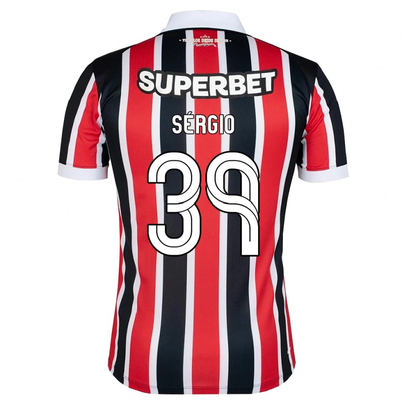 Danxen Hombre Camiseta Paulinho #39 Rojo Blanco Negro 2ª Equipación 2026/27 La Camisa